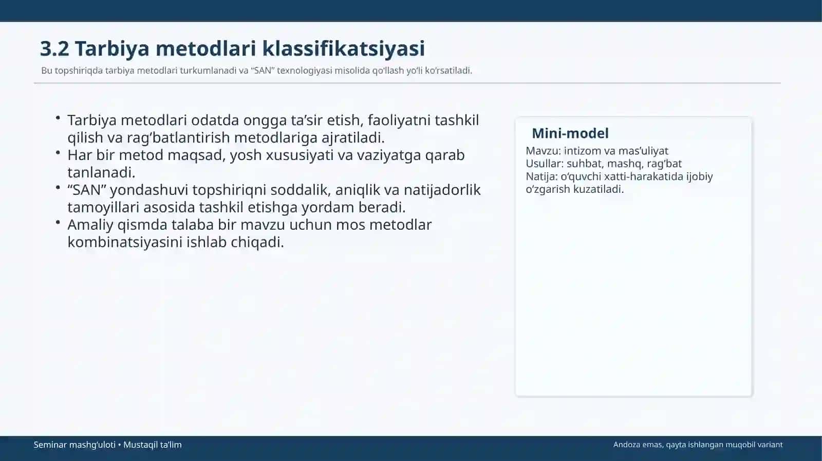 MUSTAQIL TA’LIM TOPSHIRIQLARI 4