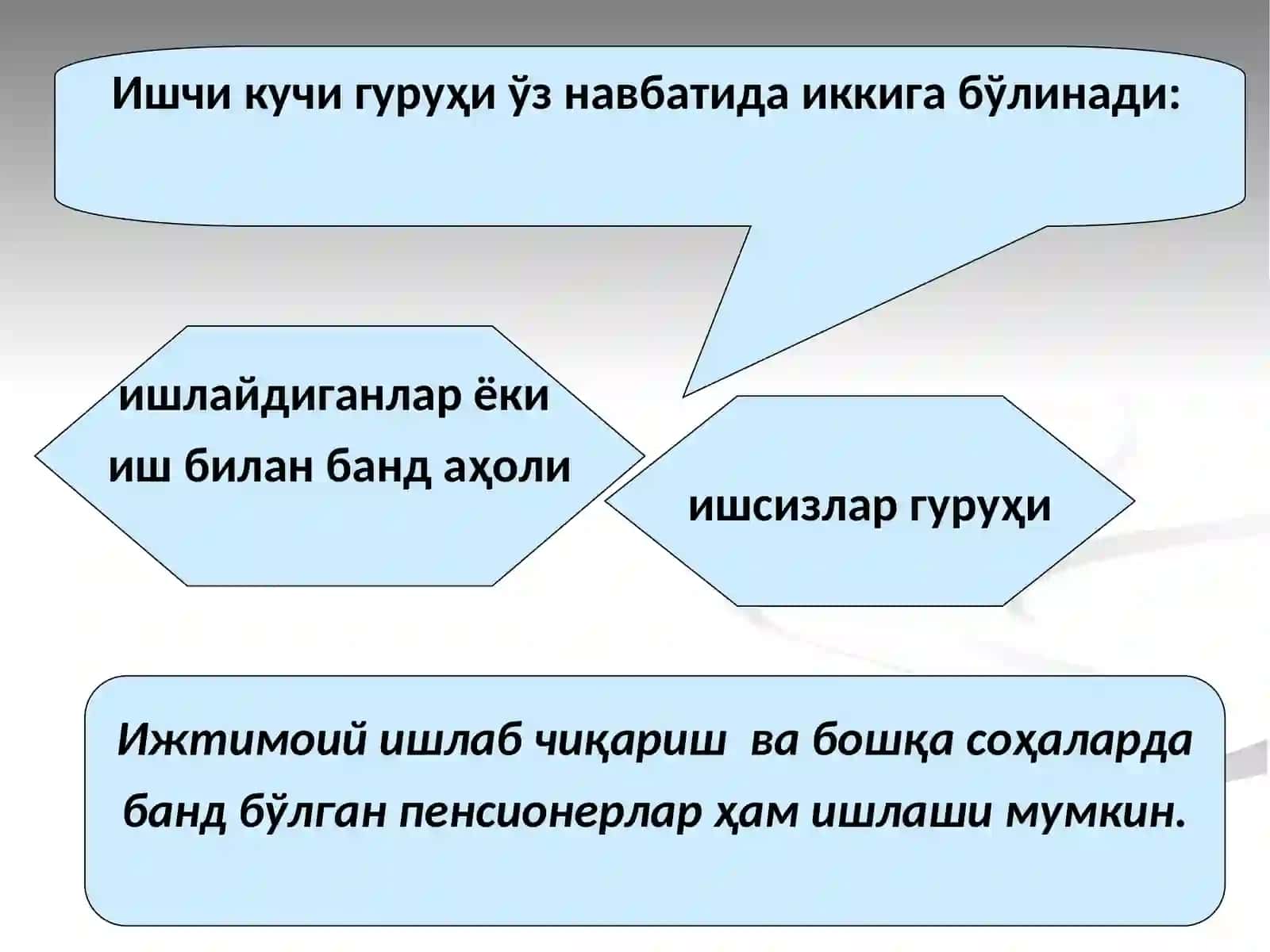 Ишчи кучи, унинг бандлиги ва ишсизлик 4