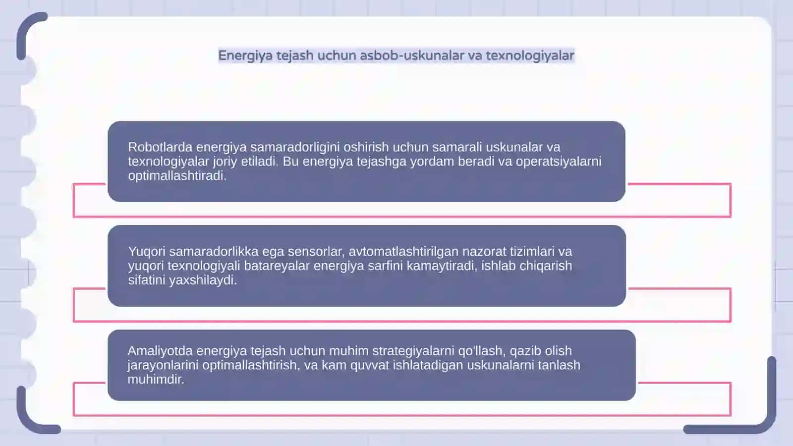Robotda energiya samaradorligini oshirish amaliyoti 4