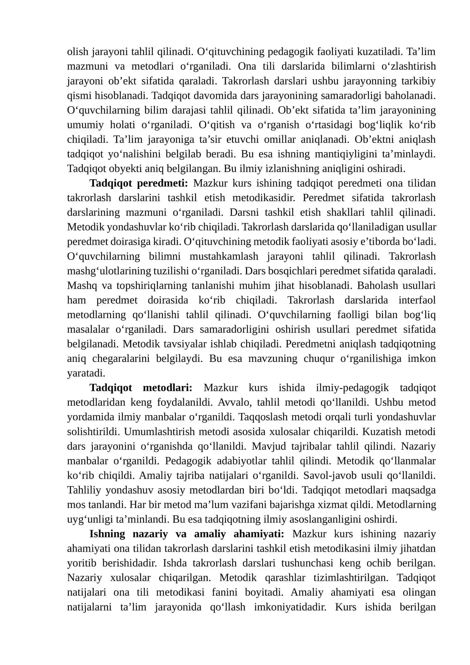 Ona tilidan takrorlash darslarini tashkil etish metodikasi 4