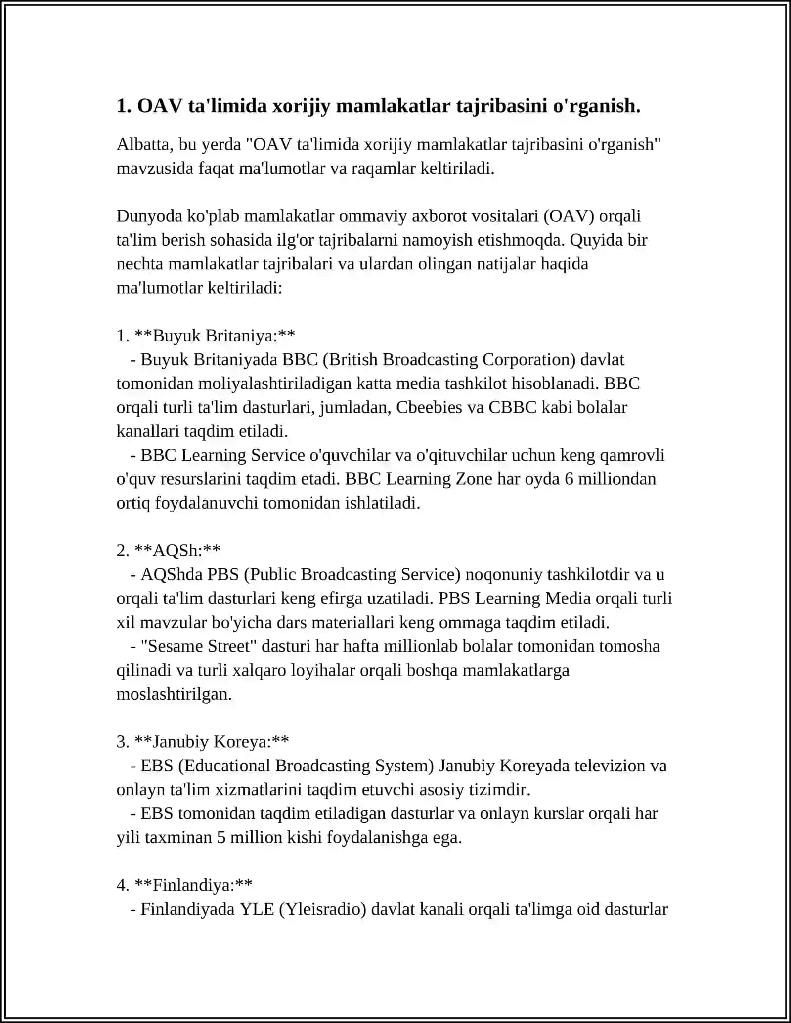 MEDIA TA’LIMNING RIVOJLANISHIDA XORJIY MAMLAKATLAR TAJRIBASI 4
