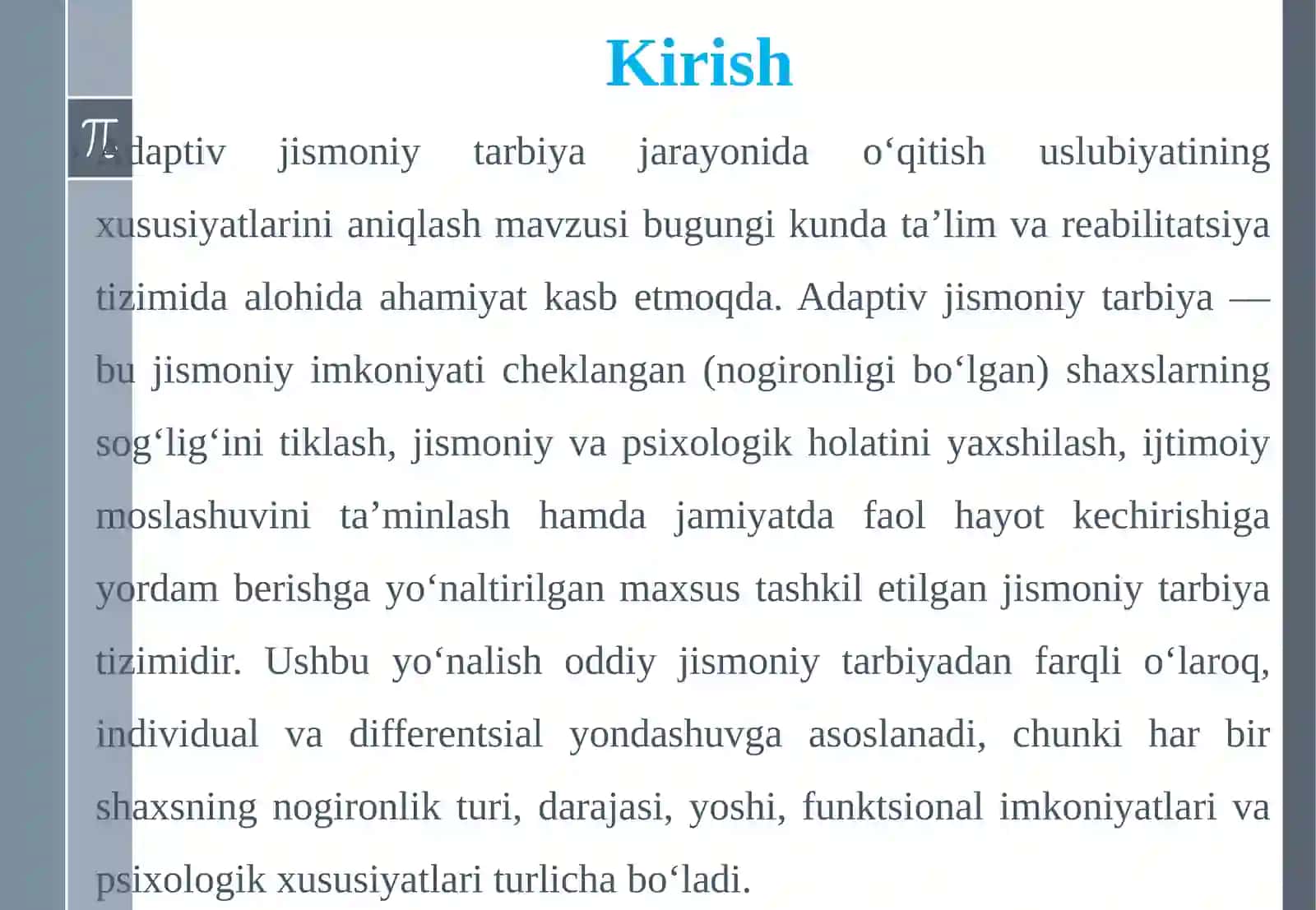 Adaptiv Jismoniy Tarbiya Jarayonida O‘qitish Uslubiaytining Xususiyatlarini Aniqlash 4