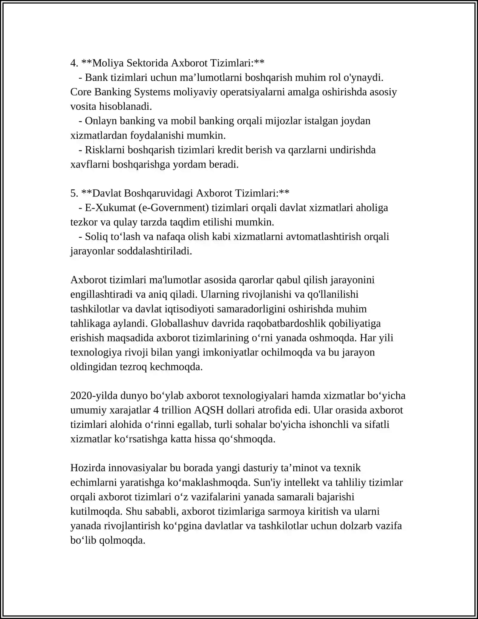 GEYOAXBOROT TIZIMLARINI QULLASH MUAMOLARI 4