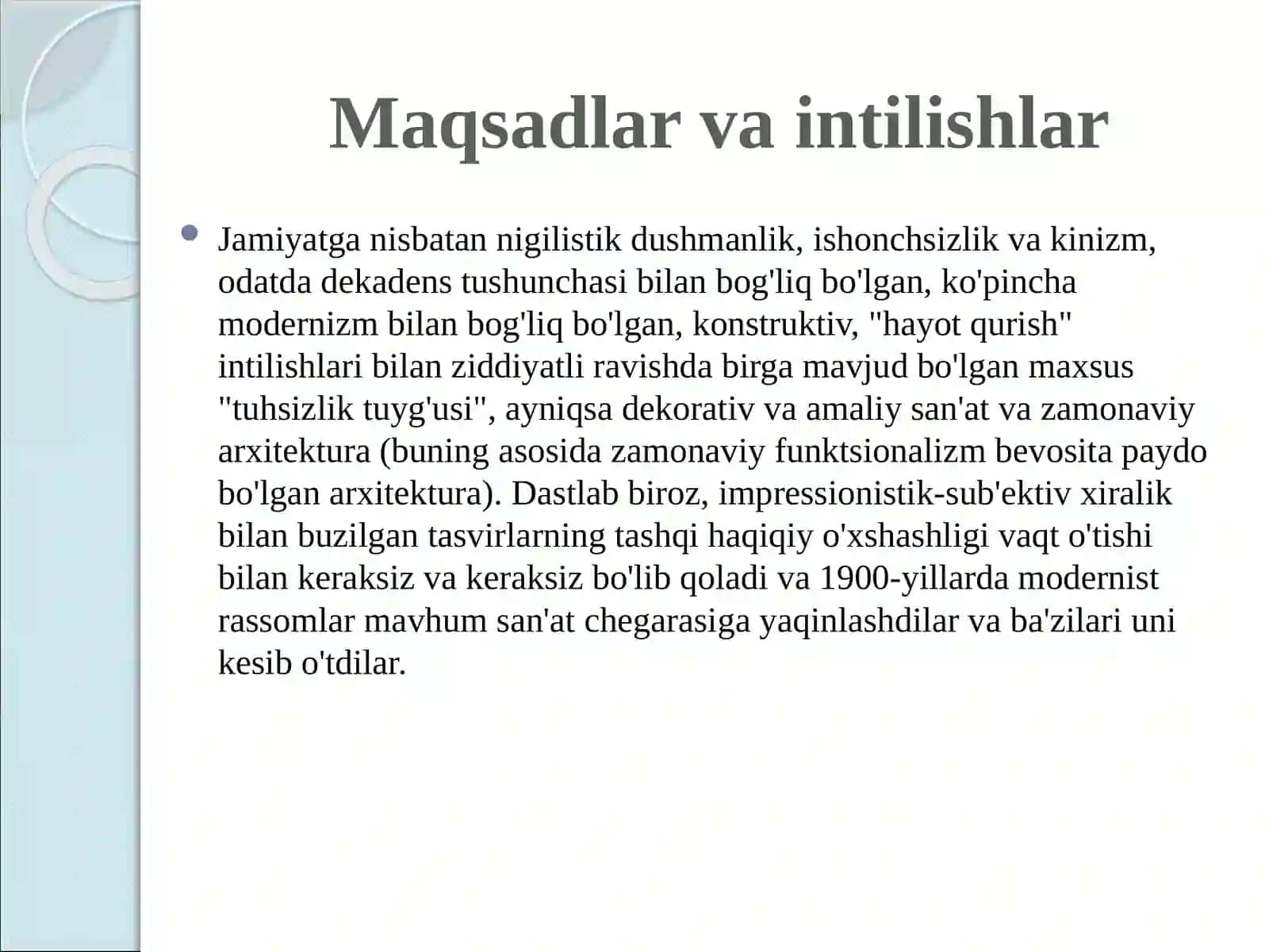 20-asr tasviriy sanʼatining asosiy yoʻnalishlari 4