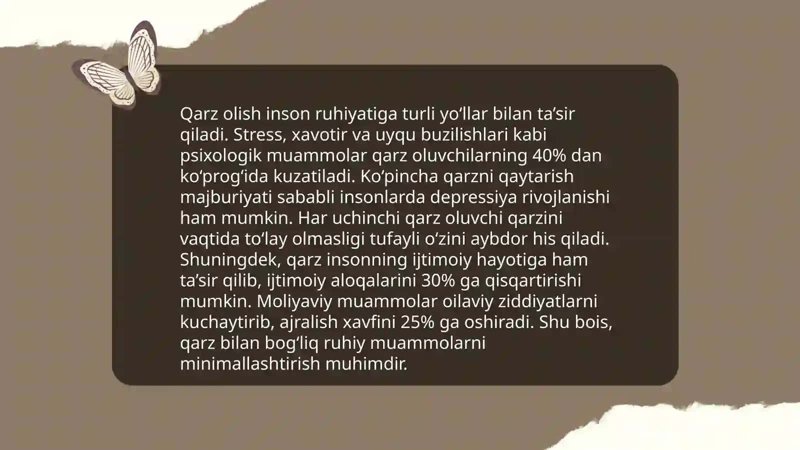 Kredit Bahosi va Qarz Olish Imkoniyatlarini Tahlil Qilish 4