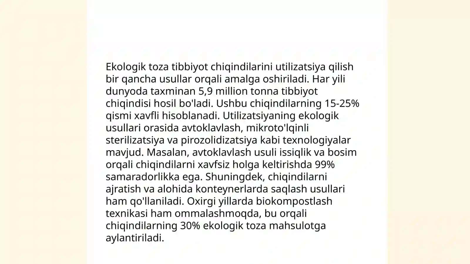 Soĝliqni saqlash chiqindilarni BOSHQARISHni yashilashtirish siyosat va yaxshi amaliyotlar 4