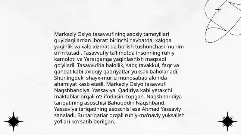 Markaziy Osiyoda tasavvuf uning tarbiyaviy jihatlari 4