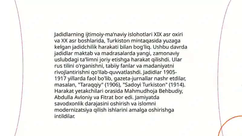 1-bosqich talabasi Abduxoliqova Xushnidaning Oʻzbekiston eng yangi tarix fanidan 4