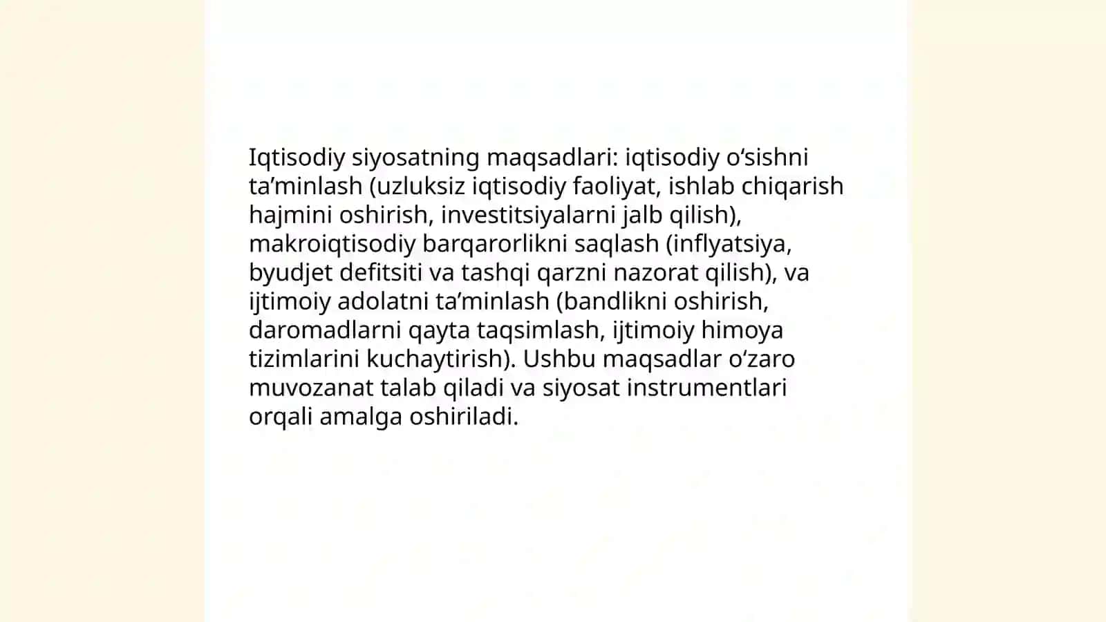 Iqtisodiy siyosatning nazariy asoslari 4