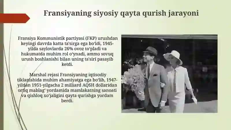 Ikkinchi jahon urushidan so'ng Fransiya va Angliya munosabatlari 4