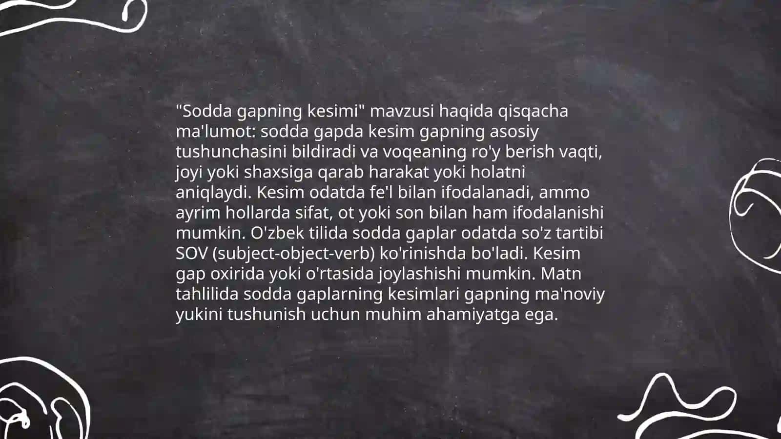 Sodda gapning tarkibiy qismlari 4