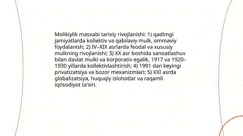 Molikiylik masxabi 4