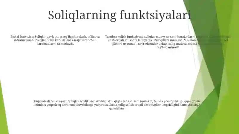 Soliqlar Va Ularning Bozor Iqtisodiyotidagi Vazifalari Mavzusida Kurs Ishi 4