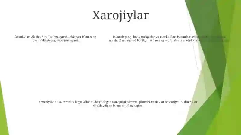 Islom Dinining Aqidaviy YoʻNalishlari Va Maktabi 4