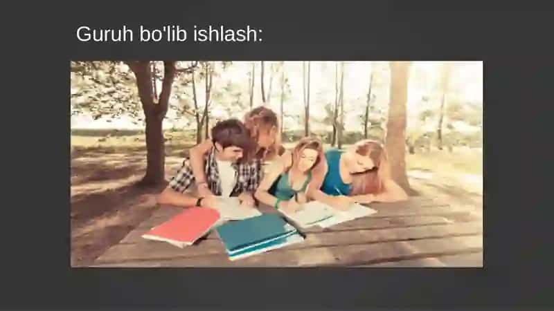 Umumiy guruh bo'lib ishlash 4