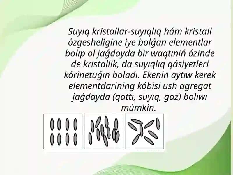 Suyıq kristallar haqqında túsinik 4