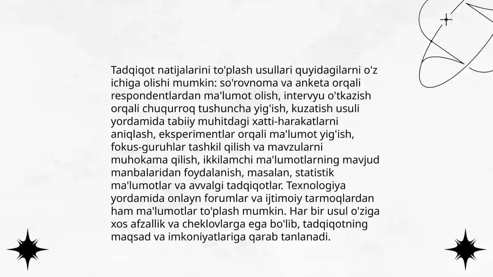Diagnostik tadqiqot natijalarini taqdim etish metodikasi 4