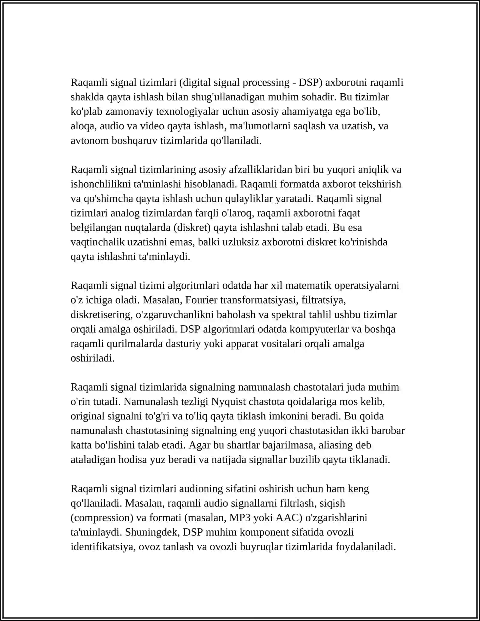 NORMAL FIZIOLOGIYADAN MUSTAQIL ISHI 4