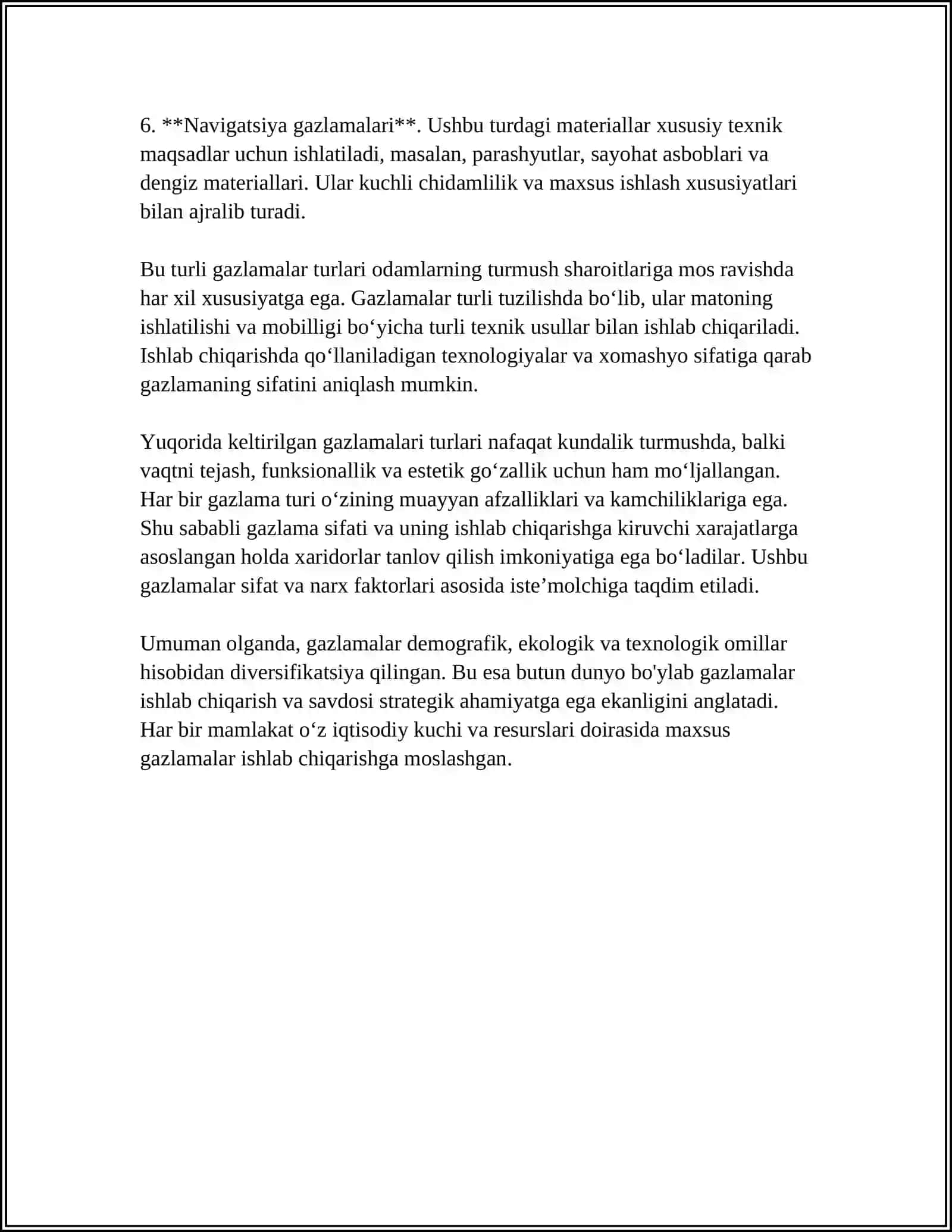 GAZLAMALAR ASSORTIMENTI 4