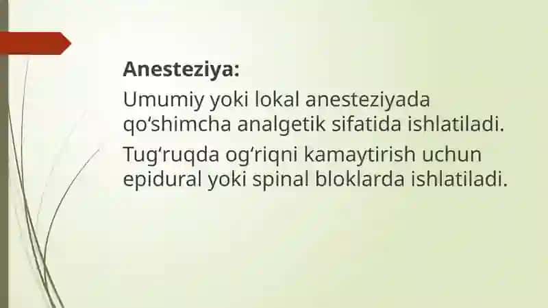 Tibbiyotdan arkotik moddalardan foydalanish 4