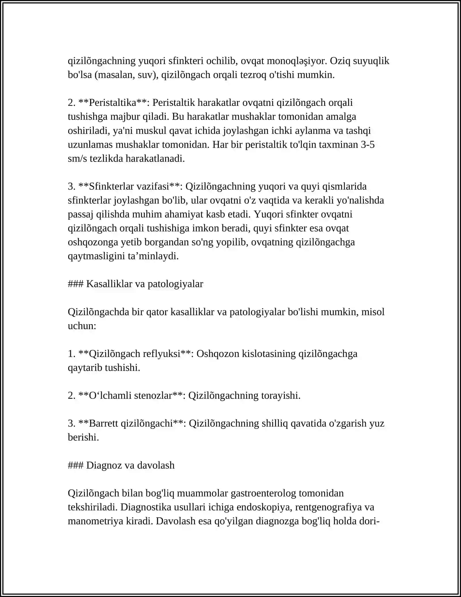 QIZILÕNGACH OSHQOZON JIGAR VA OSHQOZONOSTI BEZINING TUZILISHI 4
