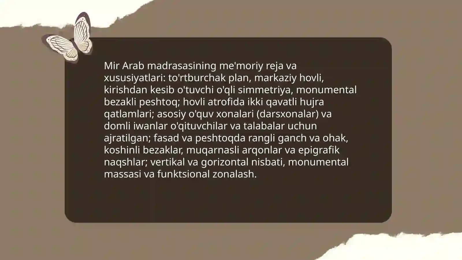 Mir Arab madrasasi 4