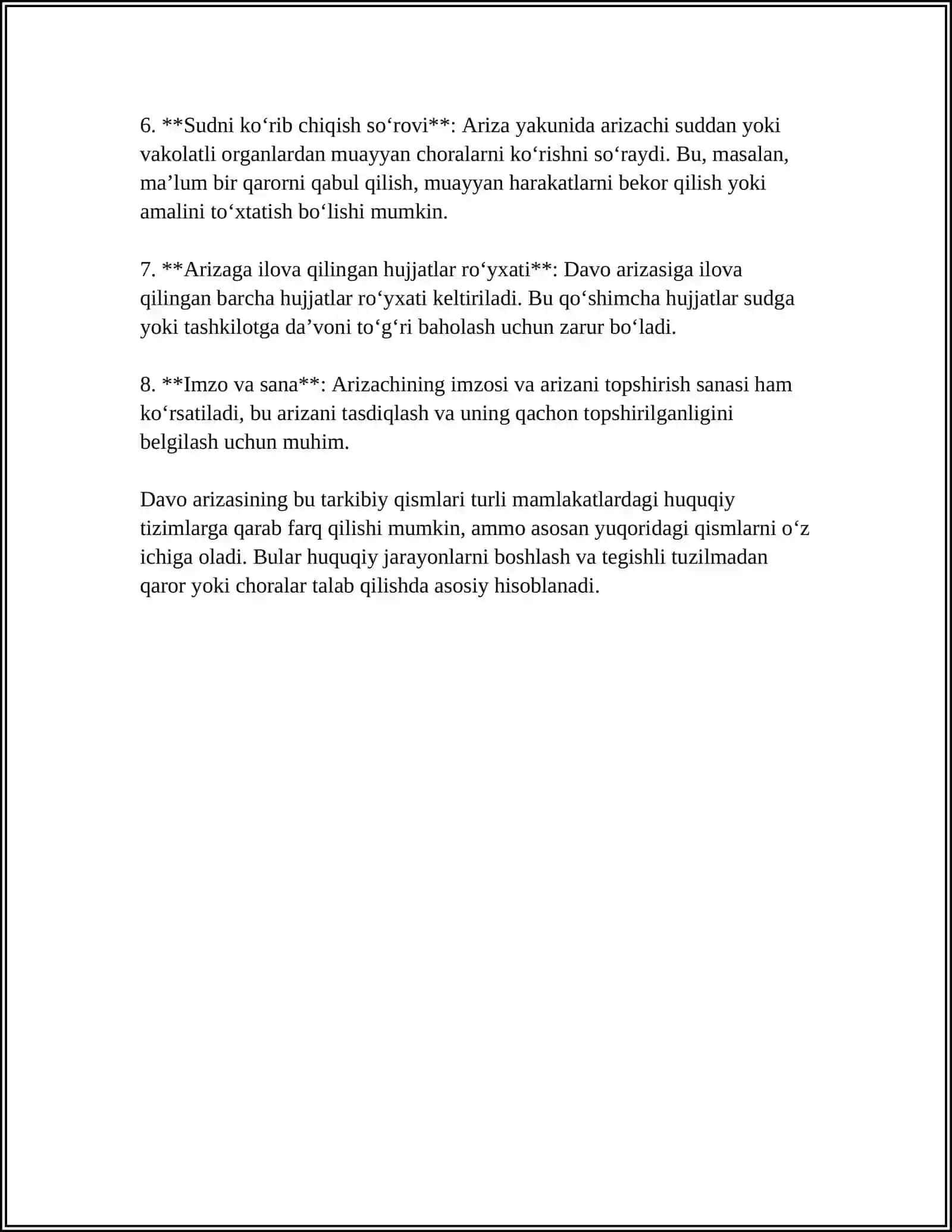 FUQAROLIK PROTSESSUAL HUQUQIDA DAVO ARIZASI 4