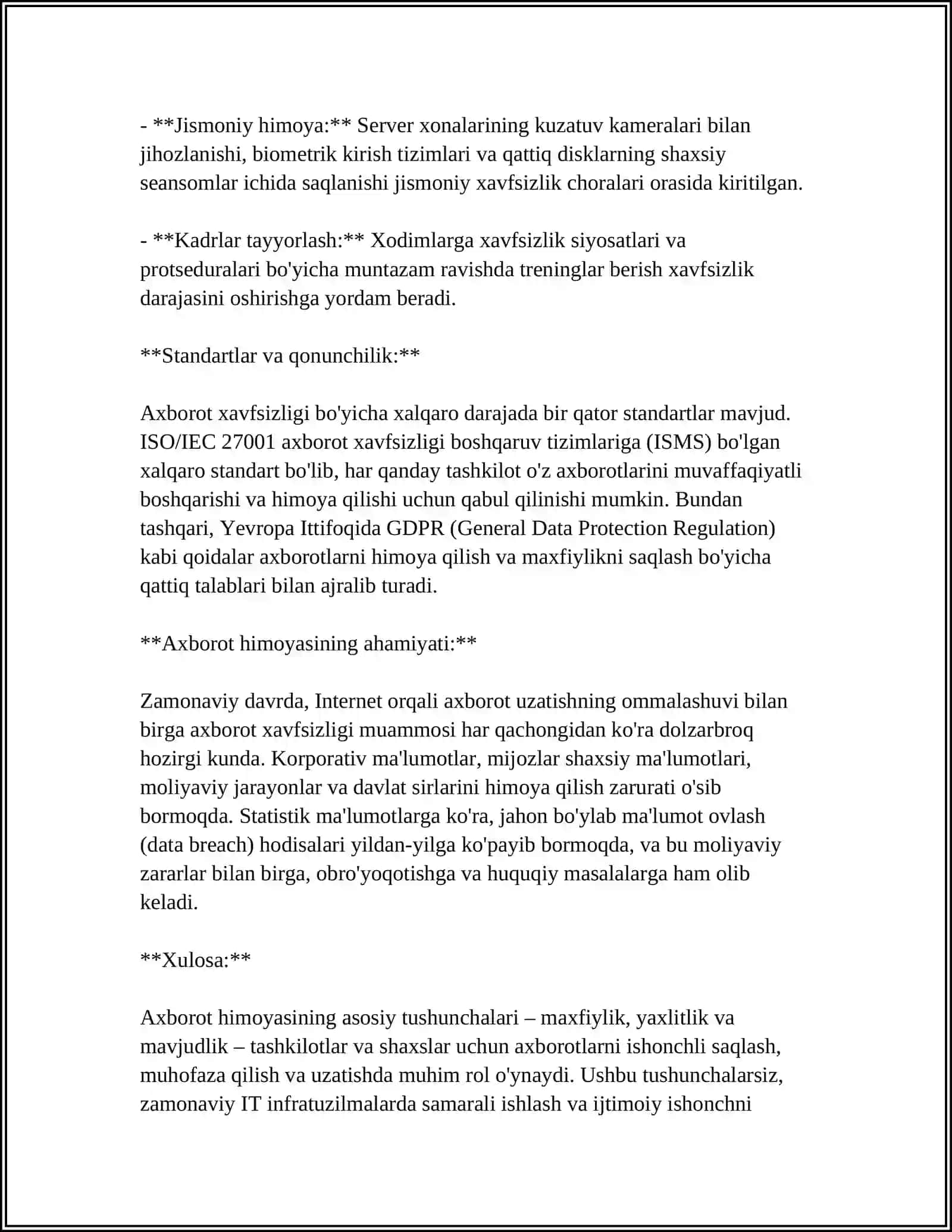 AXBOROTNI HIMOYA QILISH NAZARIYASINING UMUM METODOLOGIK PRINSIPLARI 4