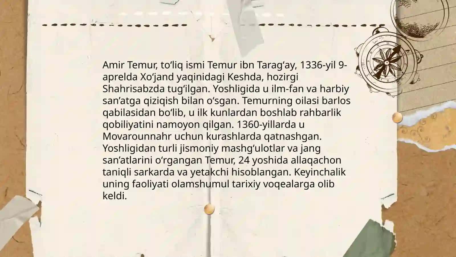Amir Temurning hayoti 4