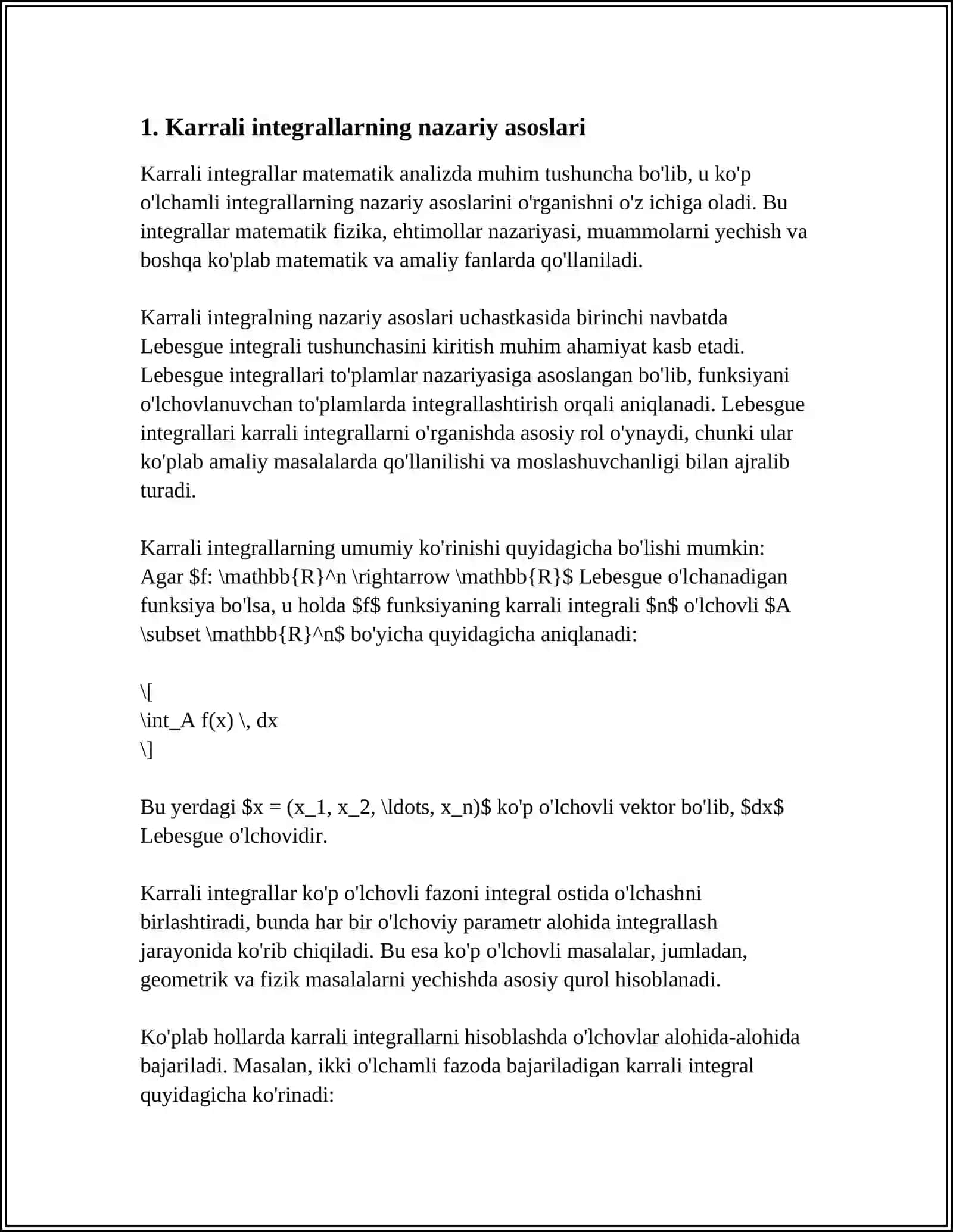 KARRALI INTEGRALLARNING BIOLOGIYA VA MEDETSINADAGI TADBIQLARI 4