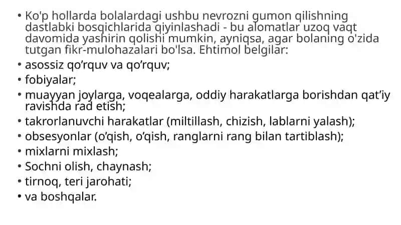 Bolalarda nevroz va uning turlari 4