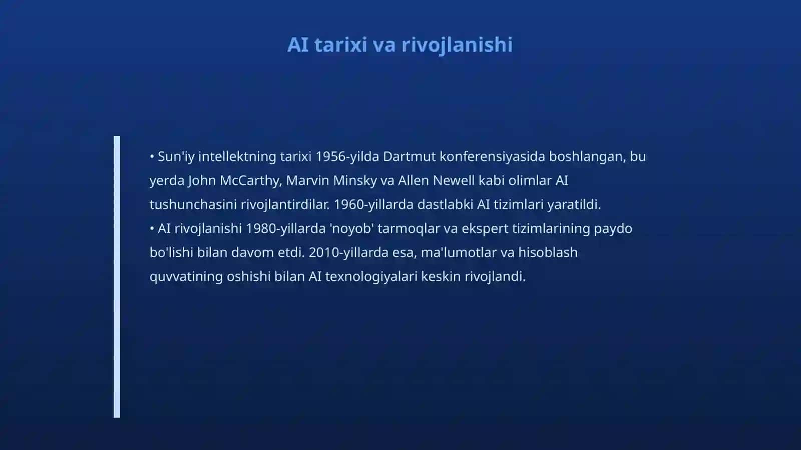 Sun'iy intellekt (AI) va Kelajak 4