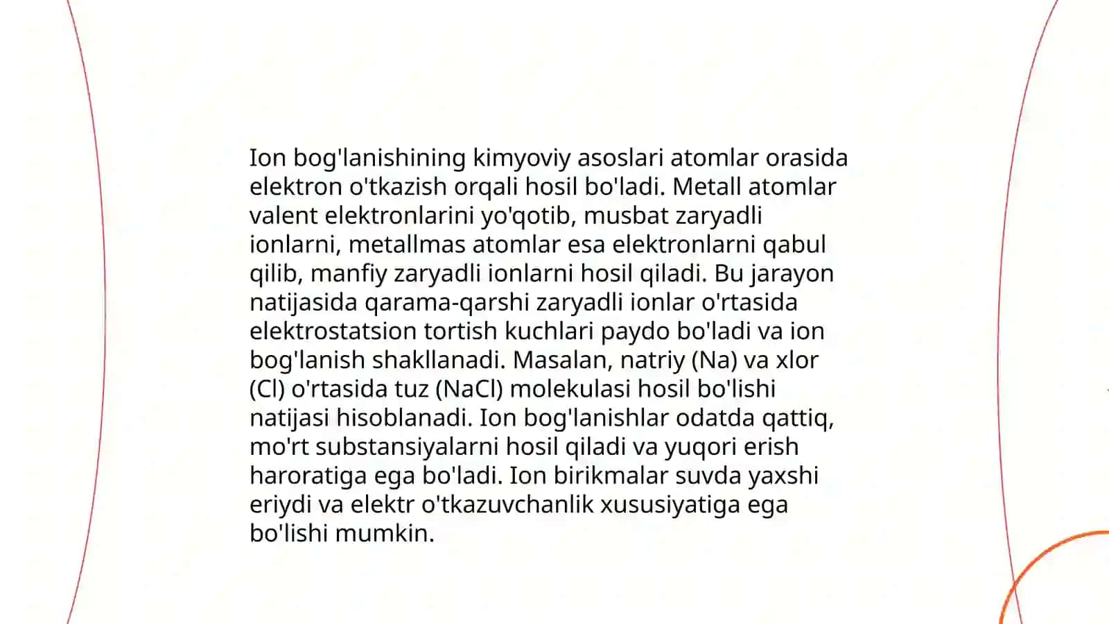 Tuproq suvning ifloslanishi ion bog'lanishi birikmalarni aniqlash 4