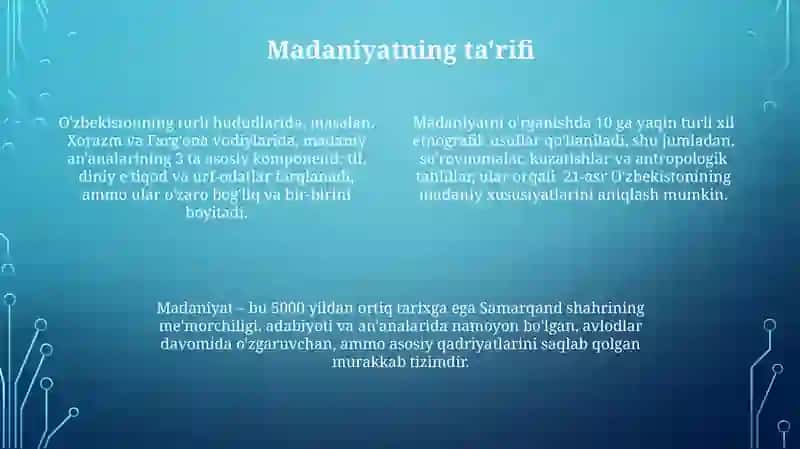 Madaniyatning Mohiyati 4