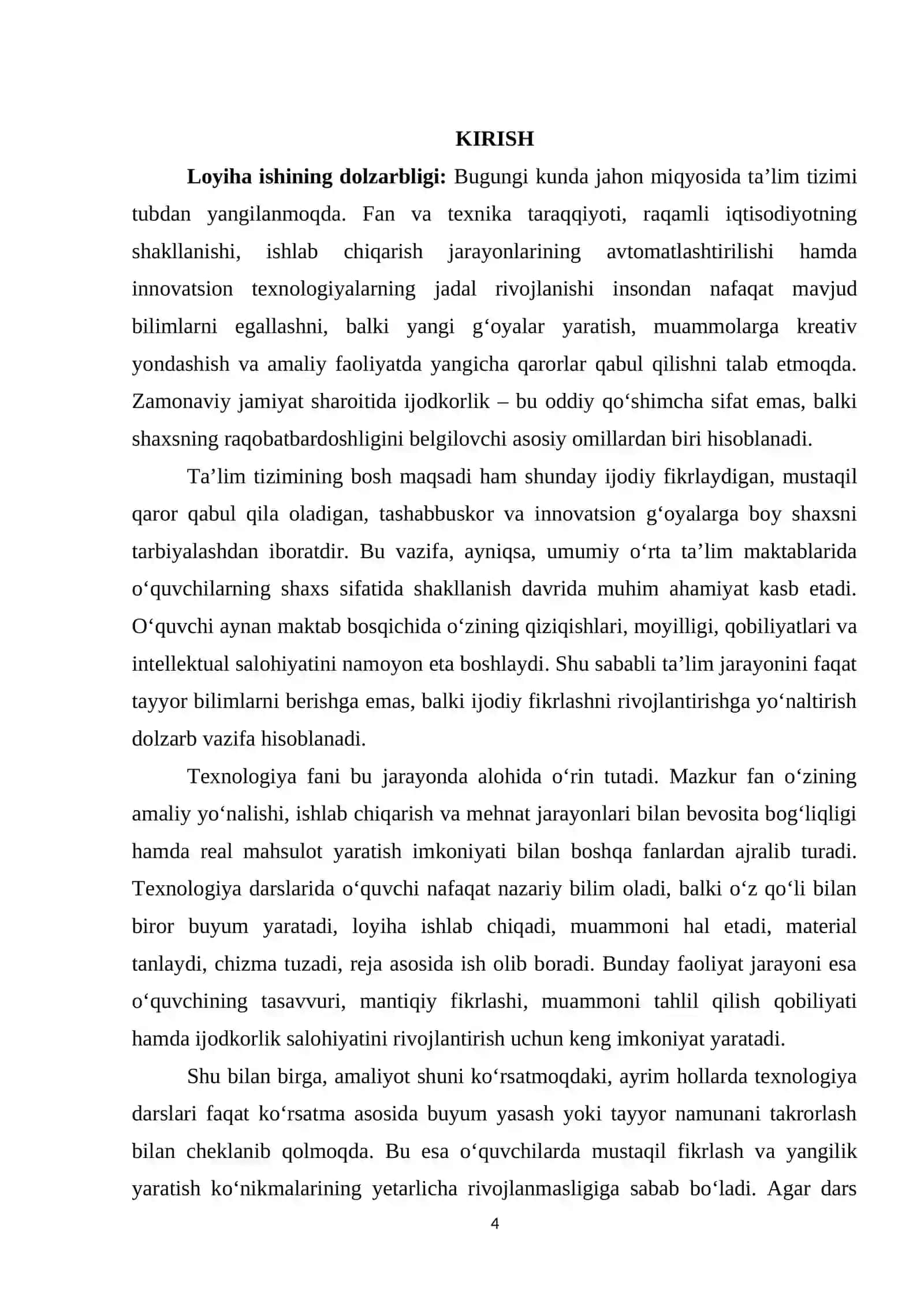 Texnologiya Fani Darslarida O’quvchilarning Ijodkorlik Qobiliyati 4