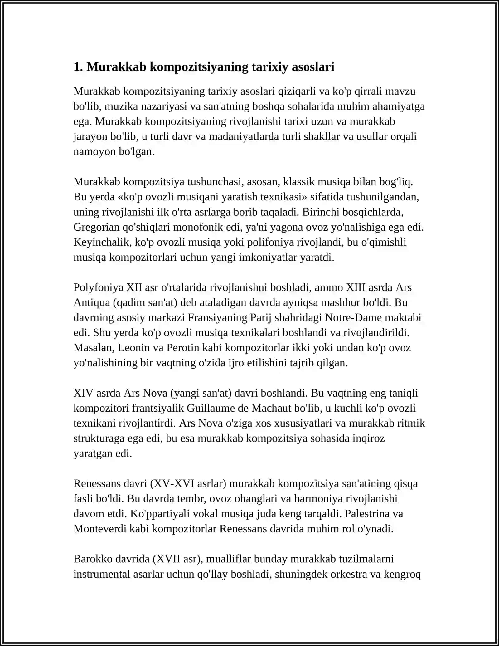 MURAKKAB KOMPOZISIYAGA VA QADIM MILLIY AN’ANALARIMIZNING YANGICHA TALQINIGA BAGISHLANGAN 4