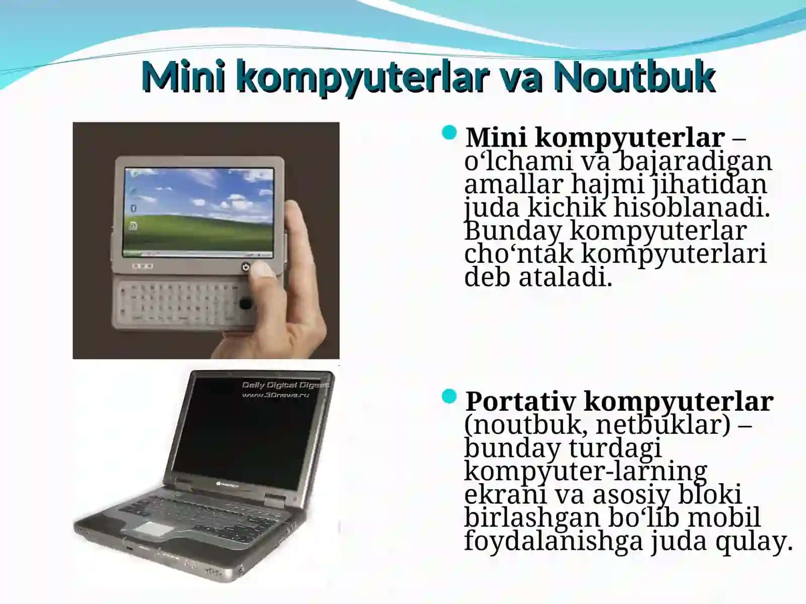 KOMPYUTERNING UMUMIY TUZILISHI, UNING QURILMALARI 4