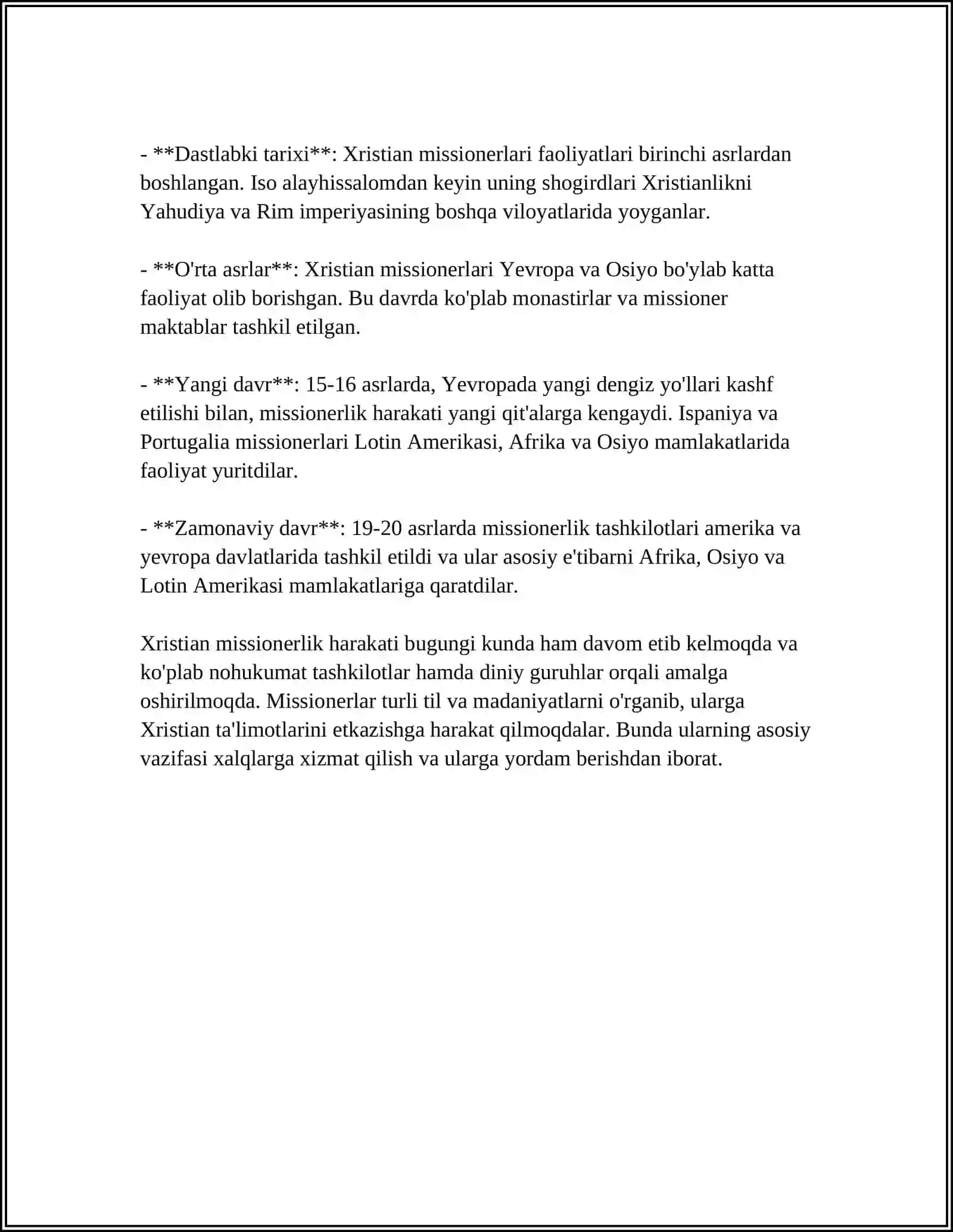 XRISTIAN DINI MISSIONERLIGI VA ISLOM DINI MISSIONERLIGI 4