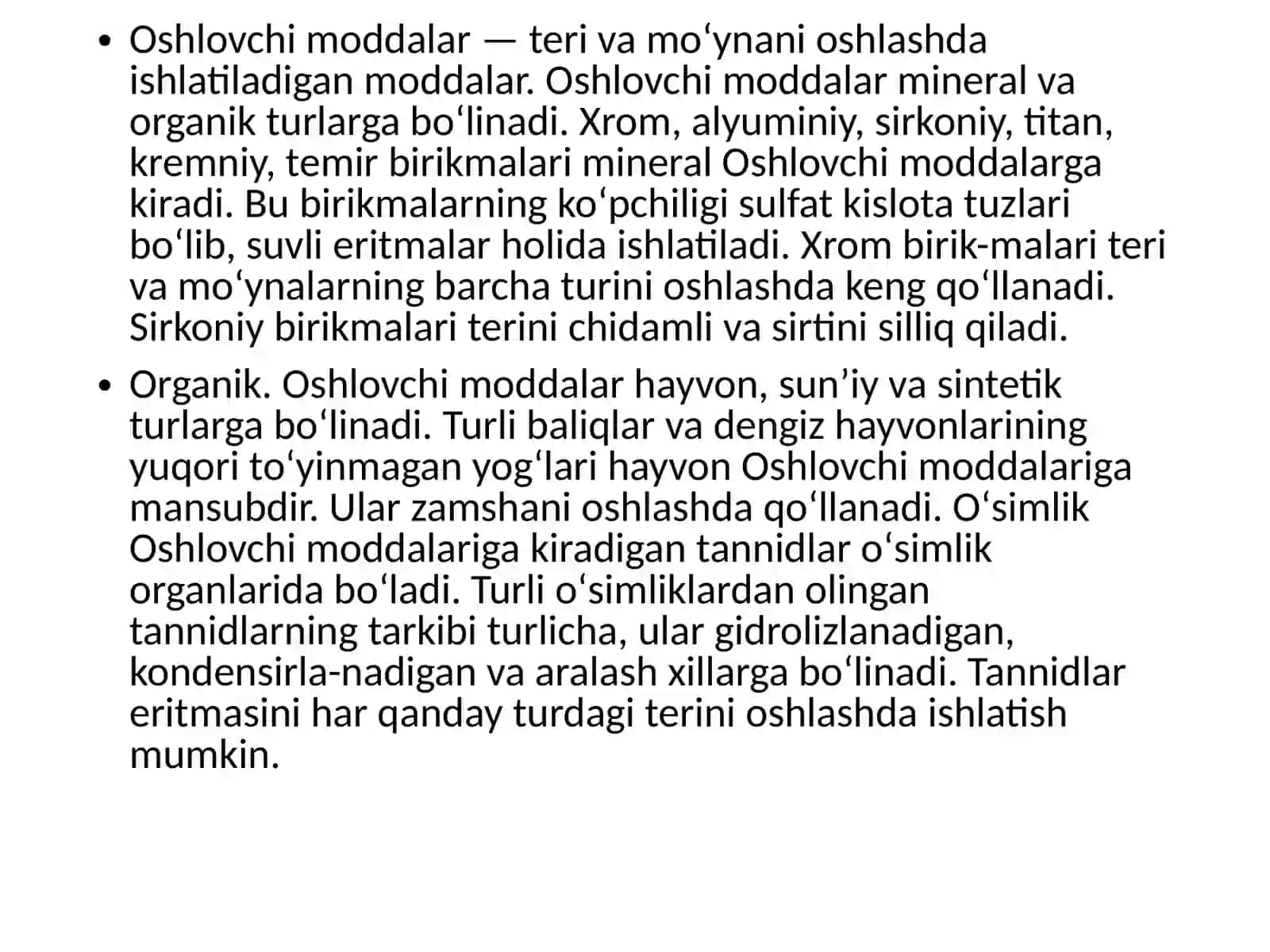 O'simliklar tarkibidagi teri oshlovchi moddalarni aniqlash 4