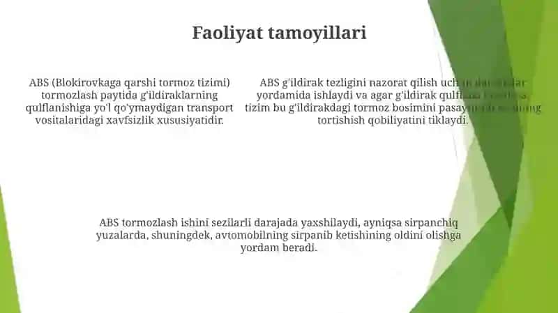 ABS Tormoz Tizimi 4