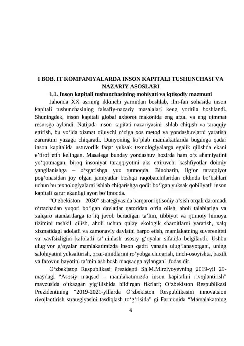 IT kompaniyalarda inson kapitalini shakllantirish xususiyatlari 4