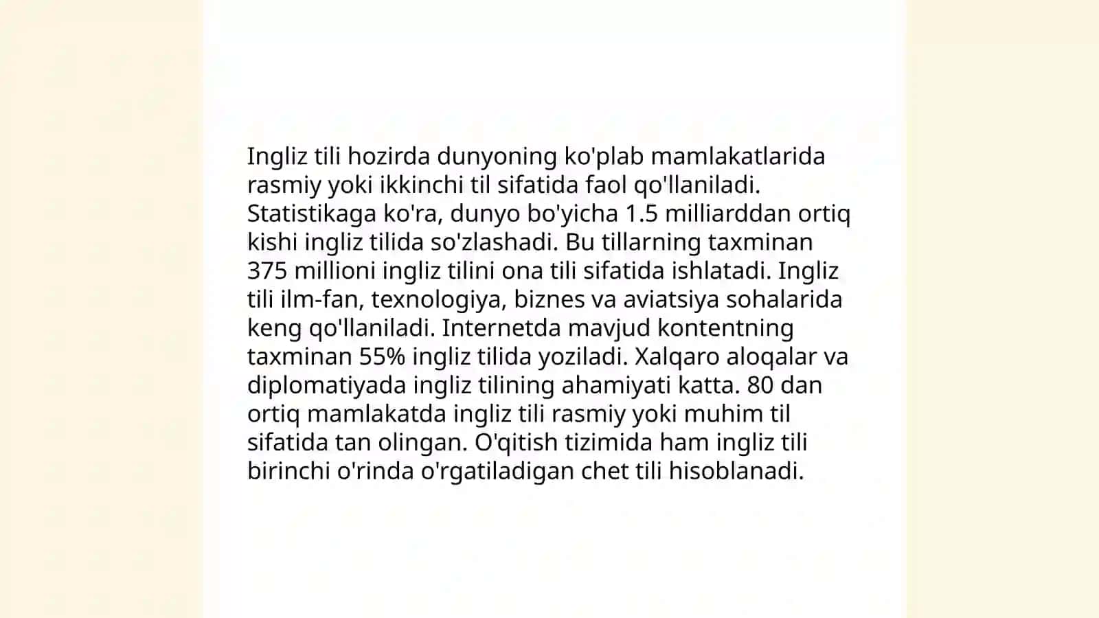 Jahon ingliz tili: Ta'rif va tushunchalar 4