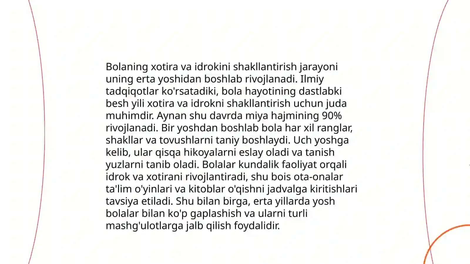Maktabgacha tarbiya yosh davri psixologik xususiyatlari 4