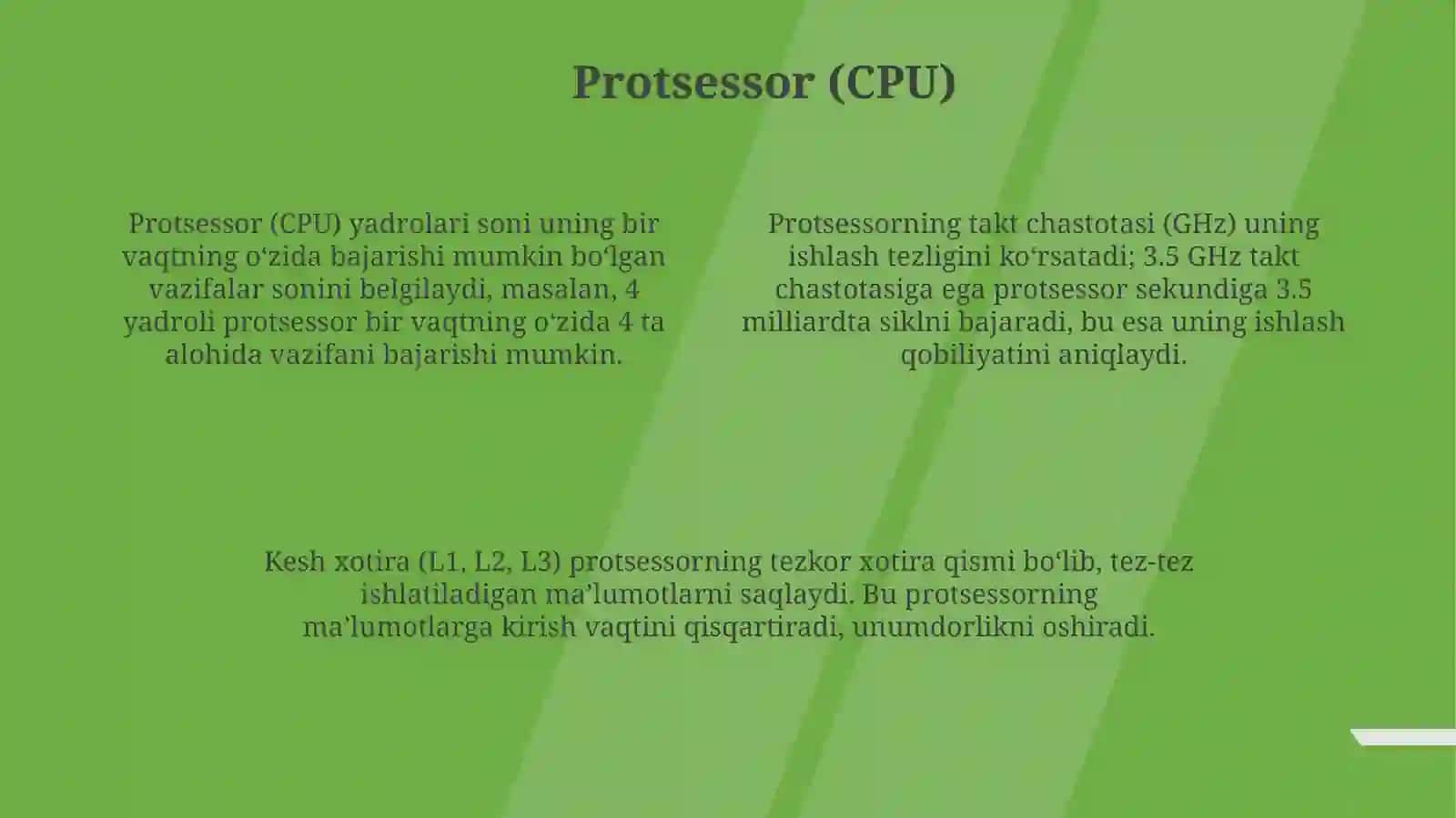 Shaxsiy kompyuterning bir qismi boʻlgan asosiy qurilmalar 4