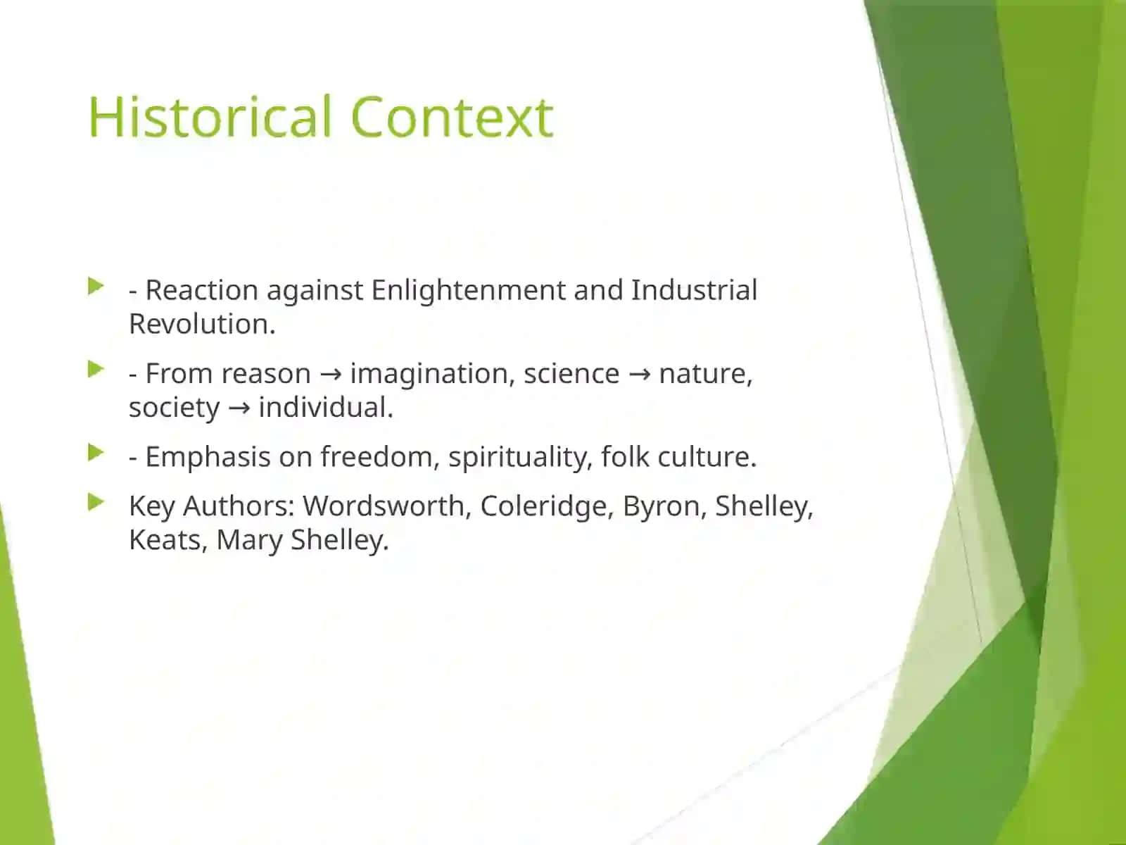 The Emergence of Romanticism 4