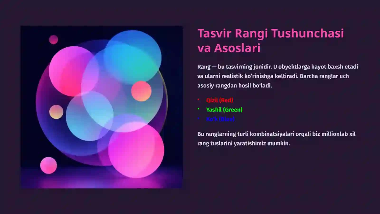 Tasvir Sifatini Boshqarish: Rang, Yorqinlik, Kontrast va Aniqlik 4