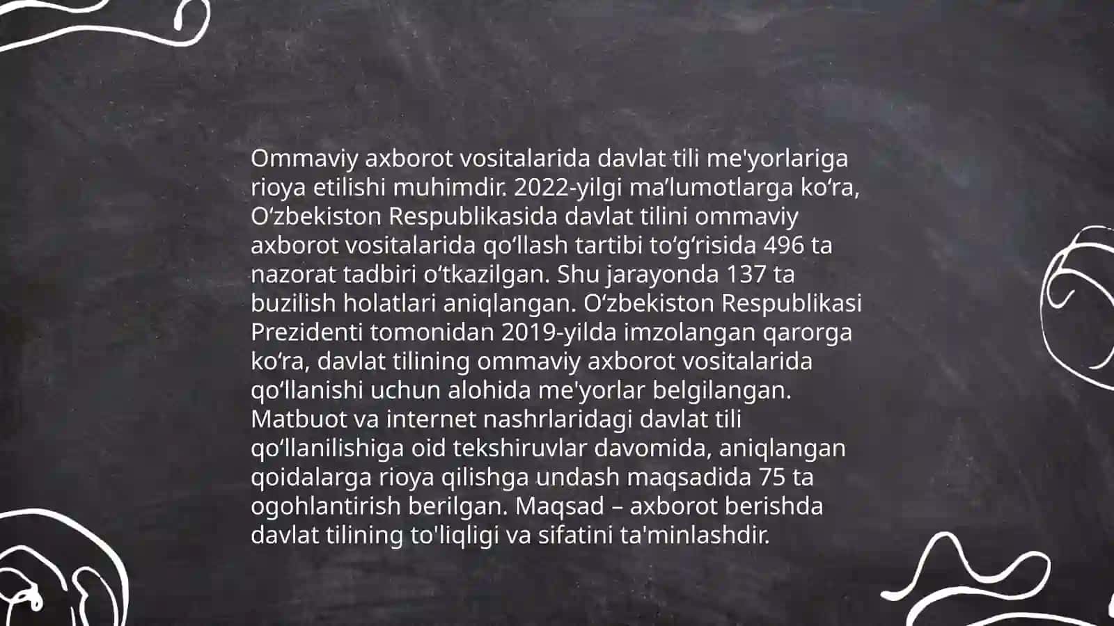 Davlat tilining omaviy axboratlar vositalaridagi òrni 4