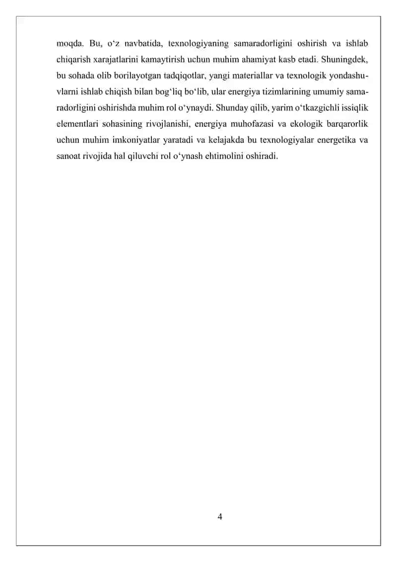 Yarim o‘tkazgichli issiqlik elementlari 4