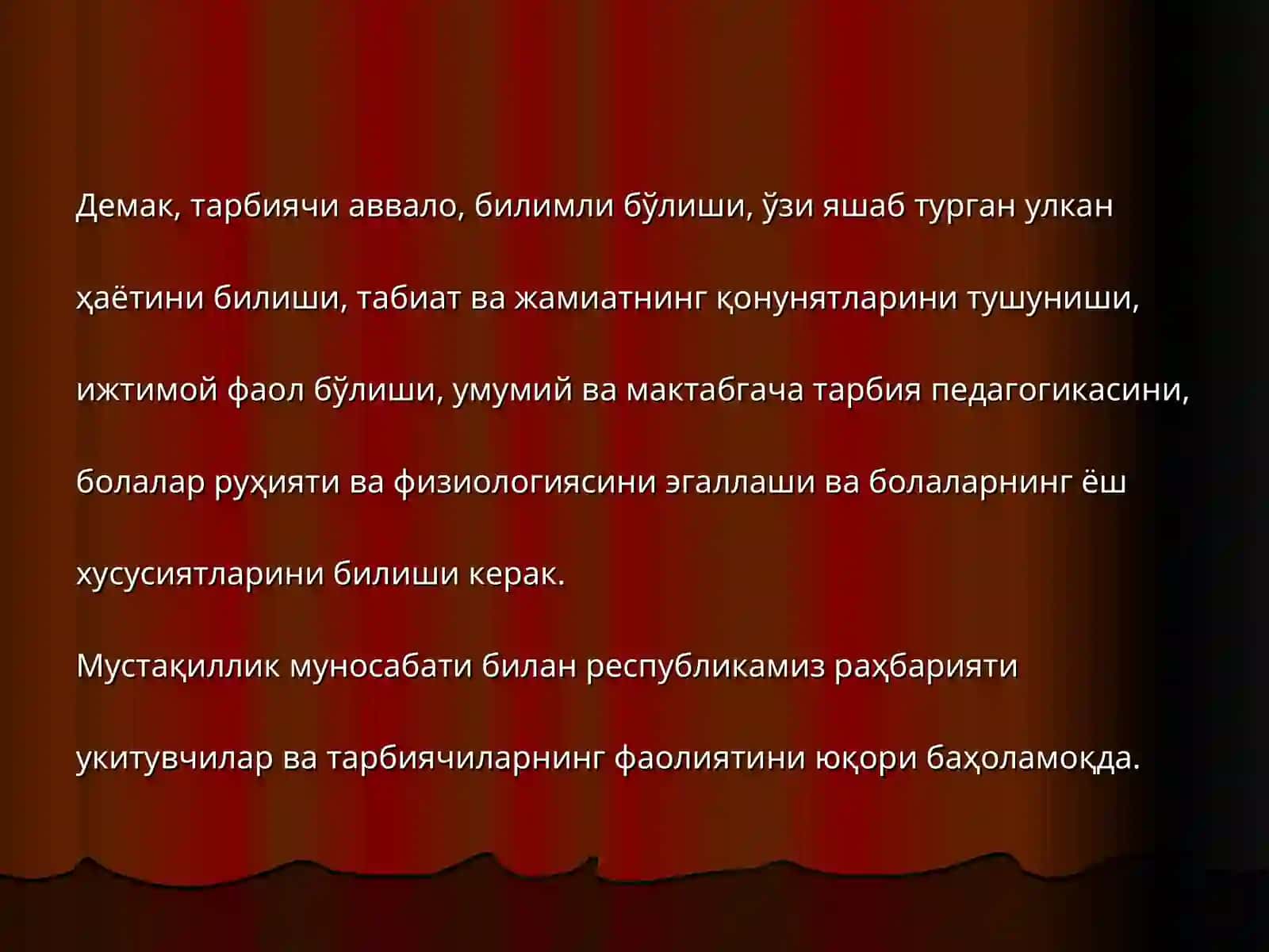 Педагог-тарбиячилик касби ва унинг жамиятда тутган урни 4