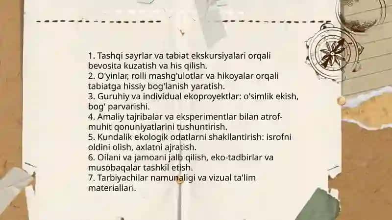 Maktabgacha ta'limda ekalogik tarbiya 4